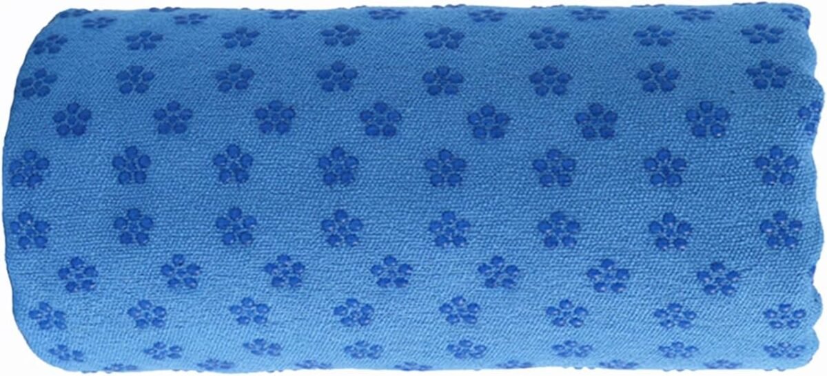 Yoga Towel, Pilates mat,Yoga mat,Yoga Blanket,Yoga mat,hot Yoga mat Towel 72" L x 25" W (Dark Blue) - Image 1