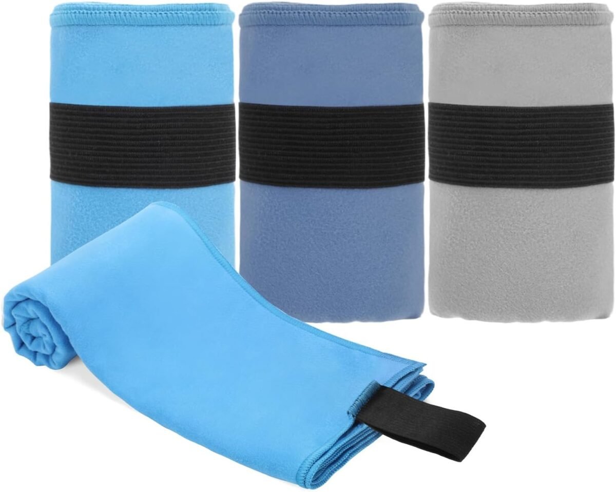 3 Pack Gym Towel Men Women Quick Dry Microfiber Workout Gear for Body Sweat Sports Exercise Fitness Tennis Running Cycling Hiking Weight Lifting Yoga Towels(3 Pack) - Image 1