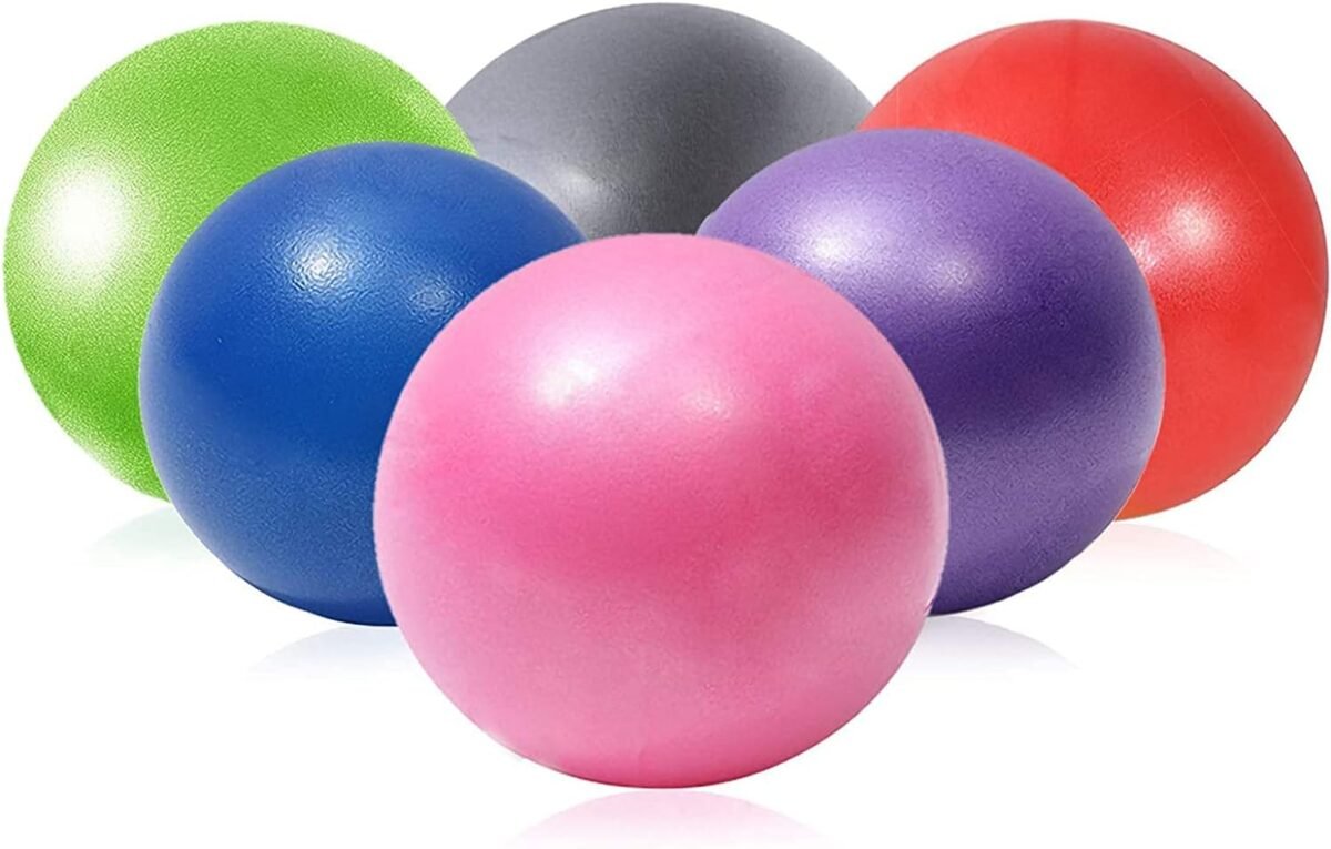 Mini Yoga Balls 9 Inch Exercise Pilates Therapy Balance Equipment for Home Stability  Training PhysicalCore Training(6 PCS) - Image 1