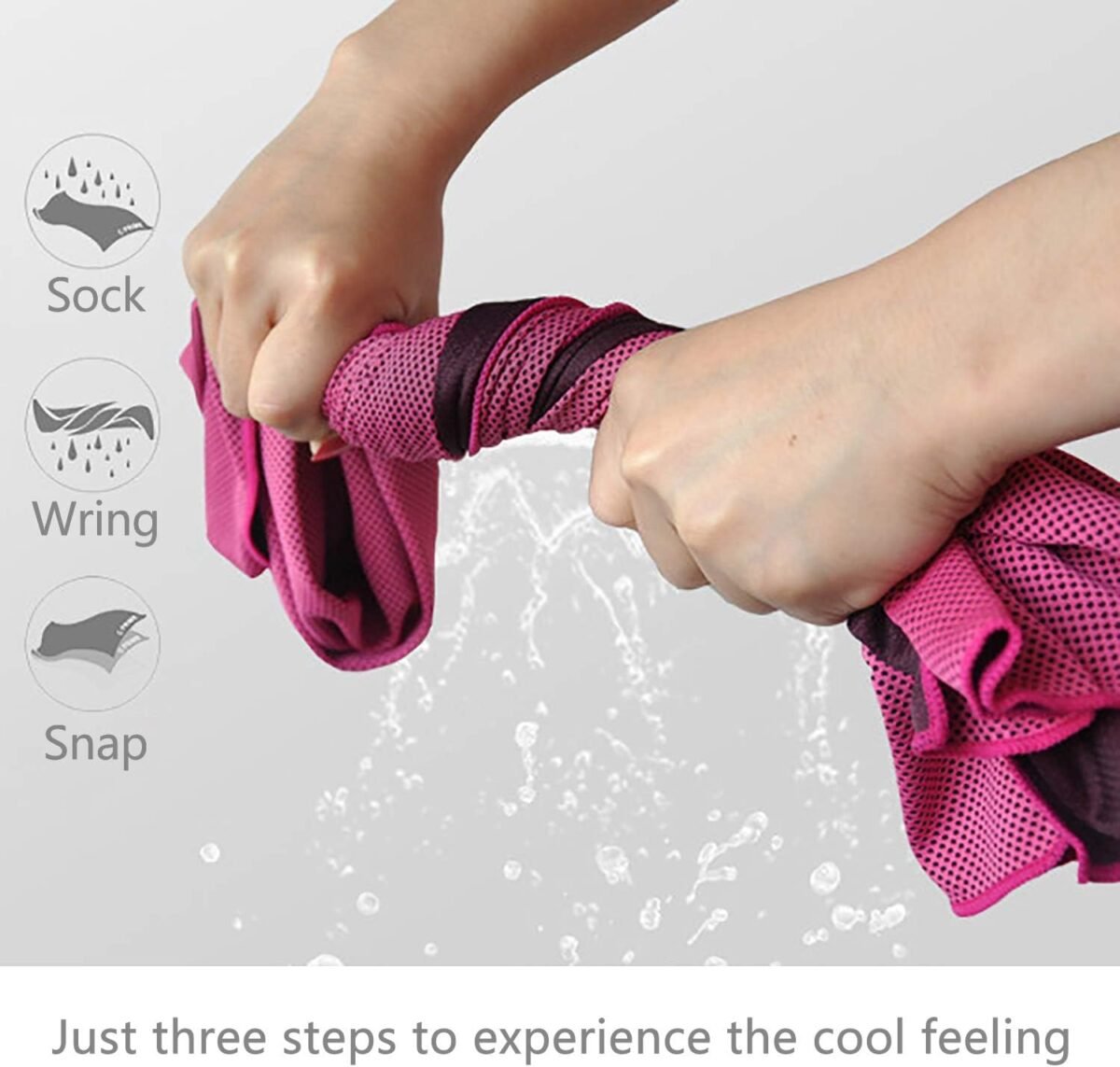 4 Packs Cooling Towel (40"x 12"), Ice Towel, Microfiber, Soft Breathable Chilly Towel Stay Cool for Yoga, Sport, Gym, Workout, Camping, Fitness, Running, Workout & More Activities (Multicolor) - Image 2