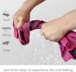 4 Packs Cooling Towel (40"x 12"), Ice Towel, Microfiber, Soft Breathable Chilly Towel Stay Cool for Yoga, Sport, Gym, Workout, Camping, Fitness, Running, Workout & More Activities (Multicolor) - Image 2