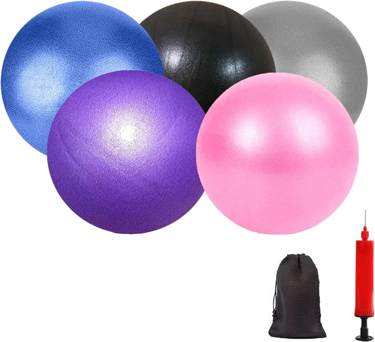 Exercise Pilates Mini Yoga Balls Small for Home Stability  Training Physical Therapy Improves Balance with Pump - Image 1