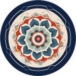Extra Large Round Meditation Mat Circular Anti Slip Oversize Rubber Furniture Pad for Yoga,Meditation,Pilates,Exercise for Home Outdoor(140CM X 3.5MM Thick)