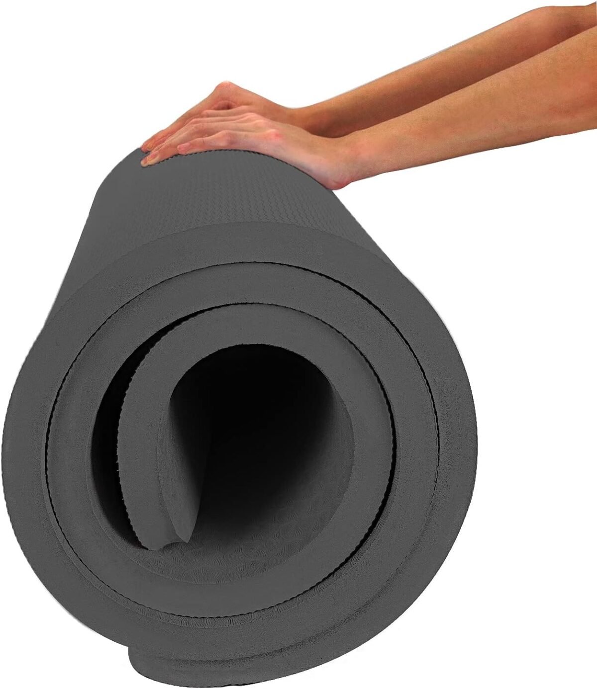 4/5 inch TPE Yoga Mat Fitness & Exercise Mats Large Size 72"L x 32"W Non-Slip Anti-Tear For Women Men - Image 1