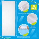 12 Pcs Microfiber Gym Towels, 360 GSM 12 x 30 Inch Gentle and Fast Drying Absorbent Towels for Men Women Yoga Travel Sports(White) - Image 2
