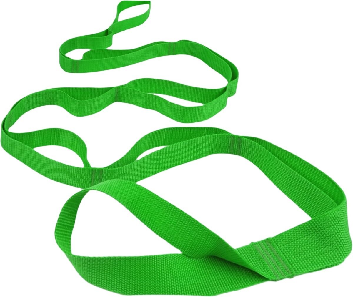 Stretching Strap Yoga Strap Physical Therapy for Home Workout, Exercise, Pilates and Gymnastics, 10 Loops Non-Elastic Stretch Bands with Aesthetic Packaging for Women & Men - Image 1