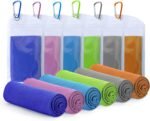 Cooling Towels for Neck and Face - Microfiber Chilly Towel Yoga Towel for Men or Women Ice Cold Towels for Yoga Gym Travel Camping Golf Football & Outdoor Sports