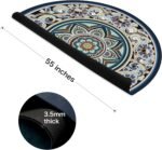 Large Round Yoga Mat 4.6'X3.5mm for Exercise Premium Extra Thick, Ultra Comfortable, Non Slip, Meditation Mat - Image 2