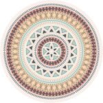 Extra Large Round Meditation Mat Circular Anti Slip Oversize Rubber Furniture Pad for Yoga,Meditation,Pilates,Exercise for Home Outdoor(140CM X 3.5MM Thick)