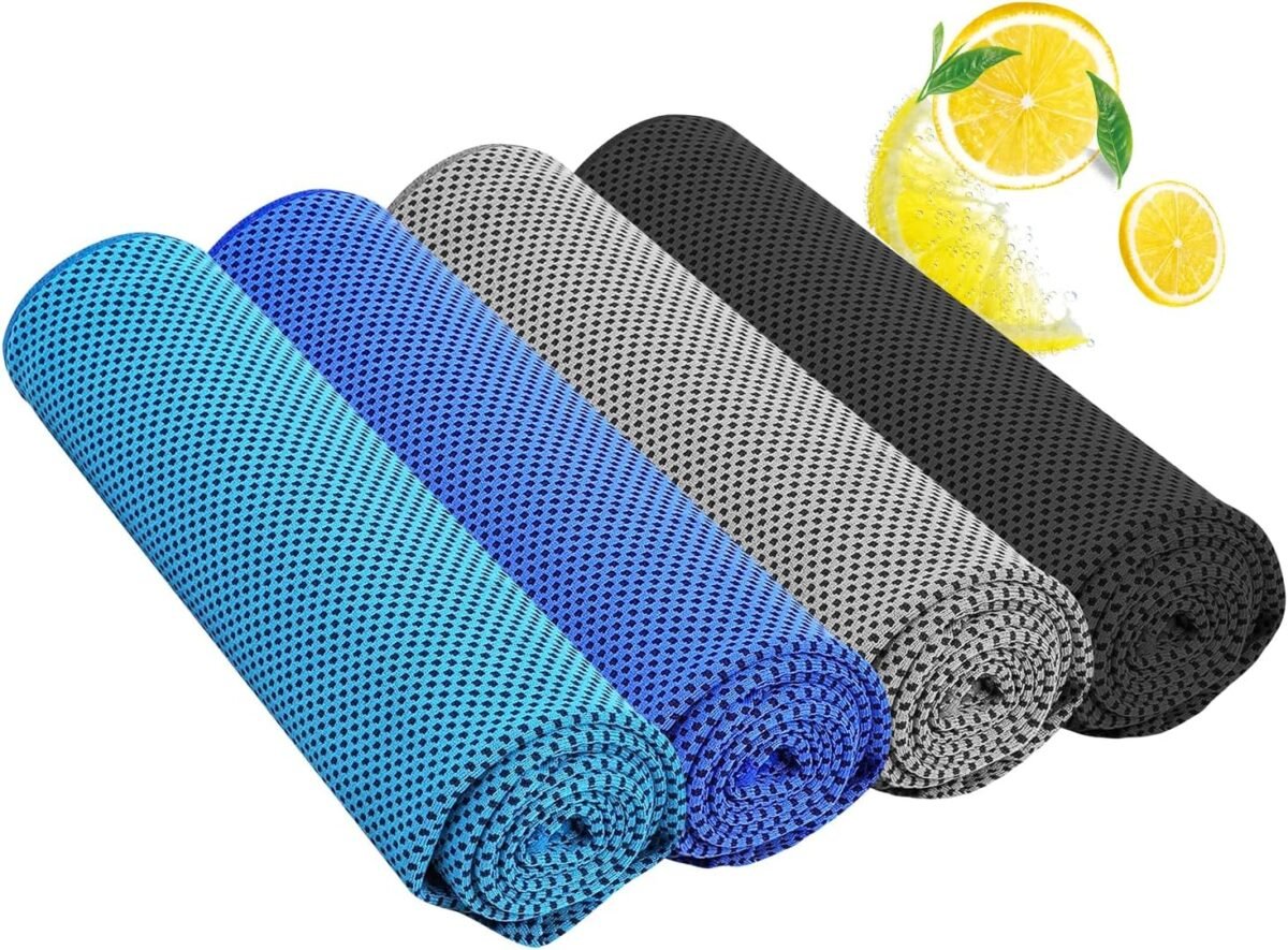 Cooling Towels for Neck/Face Ice Towel Cooling Neck Wraps for Hot Weather Sweat Towels Microfiber Chilly Towel cold Rags Soft Breathable Quick Dry for Indoor /Outdoor/Yoga/ Gym/Working out（40''x12''） - Image 1